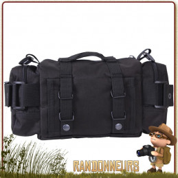 Pochette Tactique Convertipack Noire Rothco transport de votre matériel de survie Pochette Fanny Pack en Polyester 600d