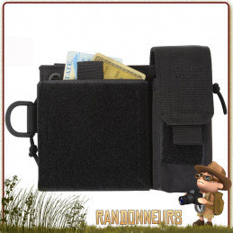 Pochette Tactique Administrative Molle Noire Rothco idéale pour concevoir un kit EDC ou kit de survie