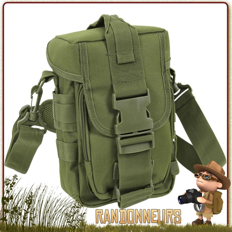 Pochette Militaire Flexipack Molle Verte Rothco pour le transport de votre équipement survie bushcraft