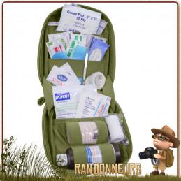 Pochette First Aid Tactique Molle Olive Rothco pour un rangement efficace de votre équipement survie et premiers soins