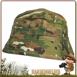 Chapeau militaire BUSH Highlander Pro Force, pur coton, couleur Multicam, confortable et respirant