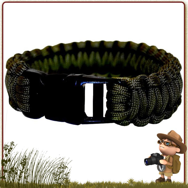 Bracelet Paracorde nylon 550 BCB 300 cm avec boucle de survie