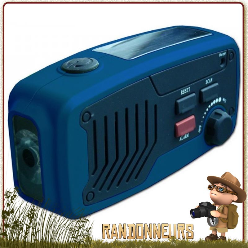 Radio 5 en 1 Solaire Dynamo PANTHER Power Plus camping bivouac léger