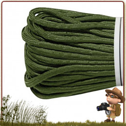 Paracorde armée américaine us Rothco VERT OLIVE 15 mètres de tressage bracelet et manche de couteau