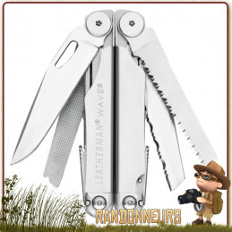 Pince Multi Fonctions WAVE Plus Leatherman tout inox robuste pas cher outil de survie professionnel