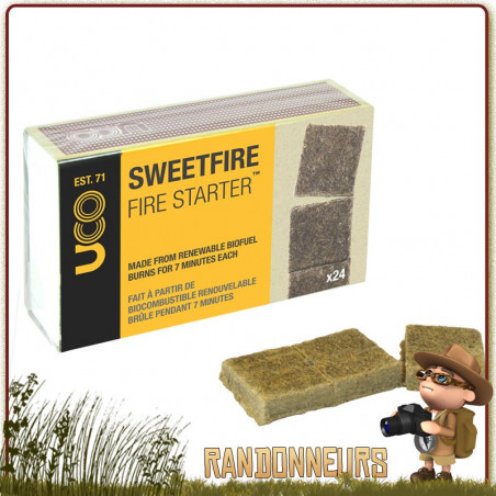 Tablettes Amadou Sweetfire UCO