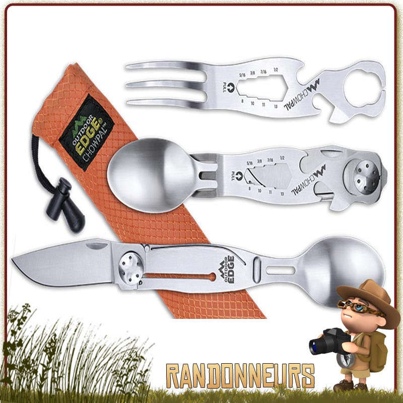 Couteau de camping armée avec couverts Bivouac