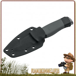 Poignard Outdoorsman Mini Boker edition limitée lame full tang plate semelle acier 12C27 avec étui nylon tactique