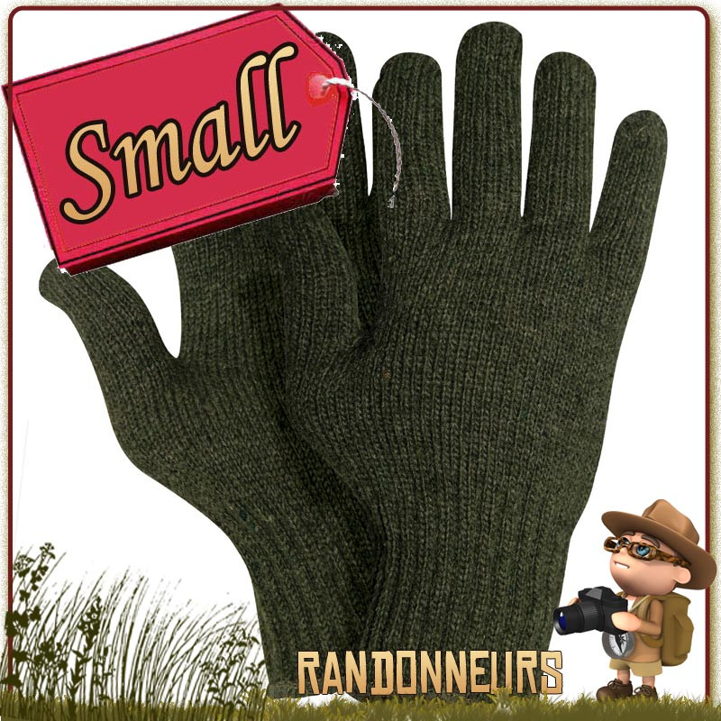 paire de Gants Laine Vert Rothco pour randonnee bushcraft