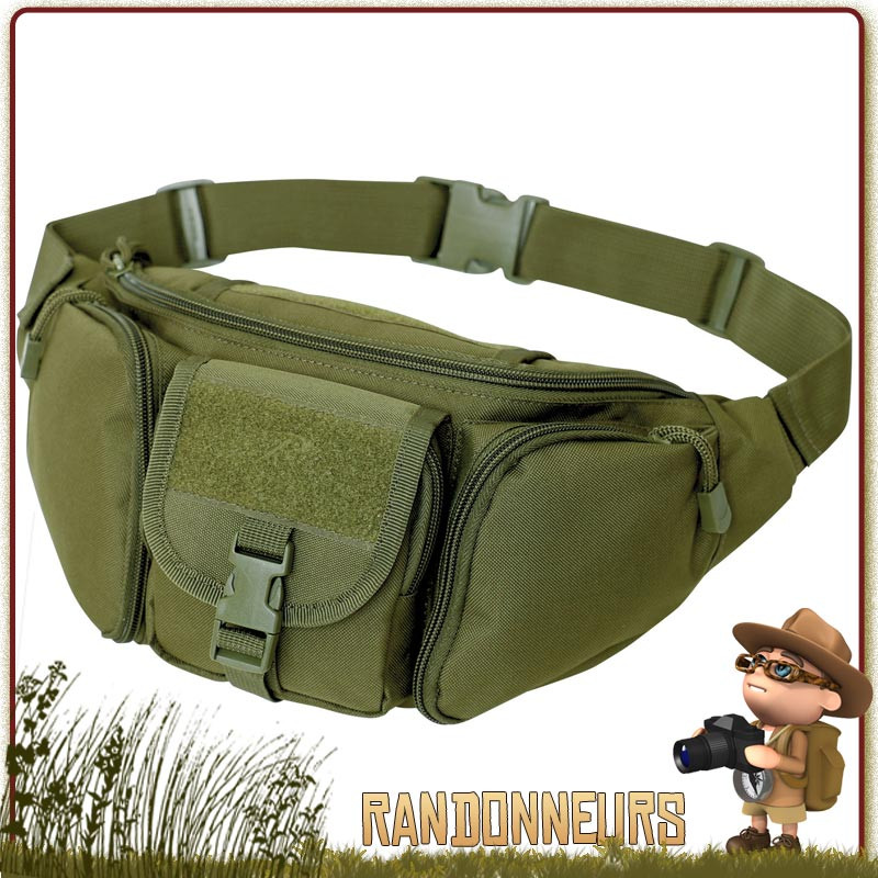 Ceinture Banane Tactique Verte Rothco