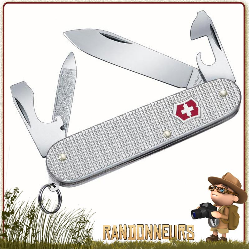 Couteau Victorinox CADET ALOX Gris multifonctions suisse