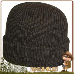 Bonnet type Commando de couleur Noir, Tissu 100% acrylique, taille unique randonnée bushcraft, le camping, la chasse