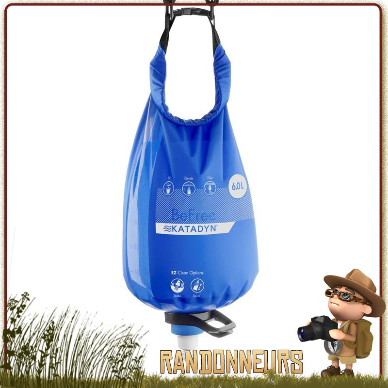 Meilleur Filtre Gravité Katadyn Befree 6L randonnee expedition