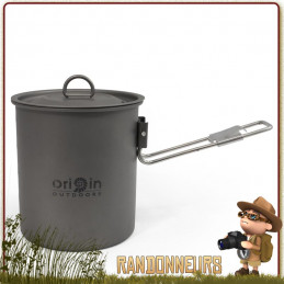 Pot en Titane avec poignées 75 cl Origin Outdoors de bivouac randonnee legere