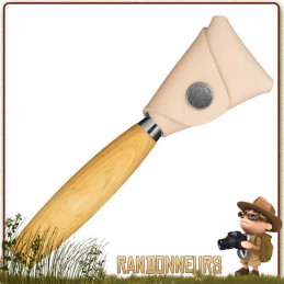 Etui de protection cuir poignard à sculpter Mora 163 randonnee bushcraft travail du bois