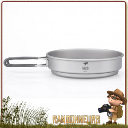 Popote Titane 125 cl Pot avec poele Keith bivouac leger