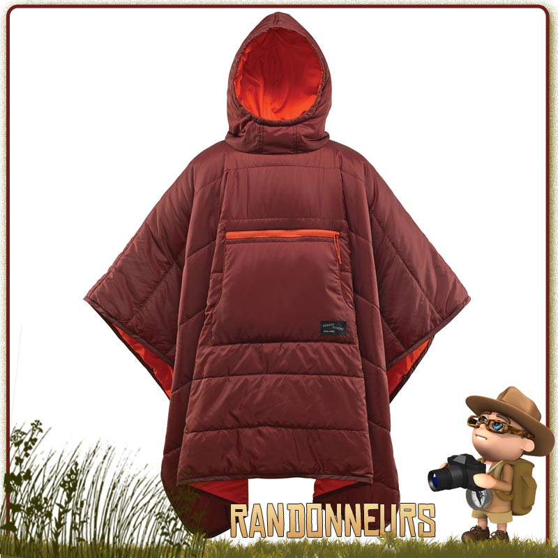 Poncho Couverture eraloft honcho poncho thermarest Mars Red bivouac ultra leger