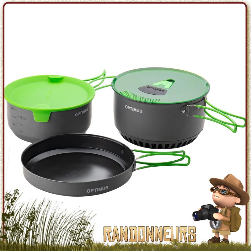 Kit de Cuisine TERRA CAMP 4 Optimus pour 4 personnes en bivouac leger