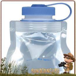 Réservoir Souple Gourde Nalgene Cantene Pliable 3 Litres sans BPA, ultra légère, adaptée à la randonnée ultra light