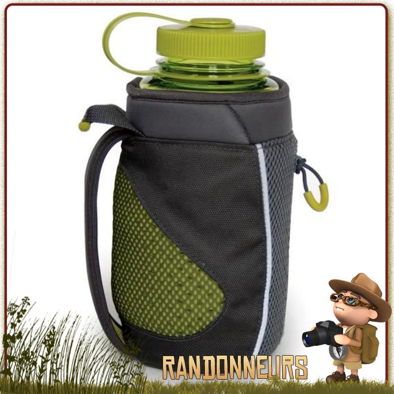 porte bouteille Nalgene pratique et compact permet de trasnporter une gourde Nalgene d'un Litre à la ceinture