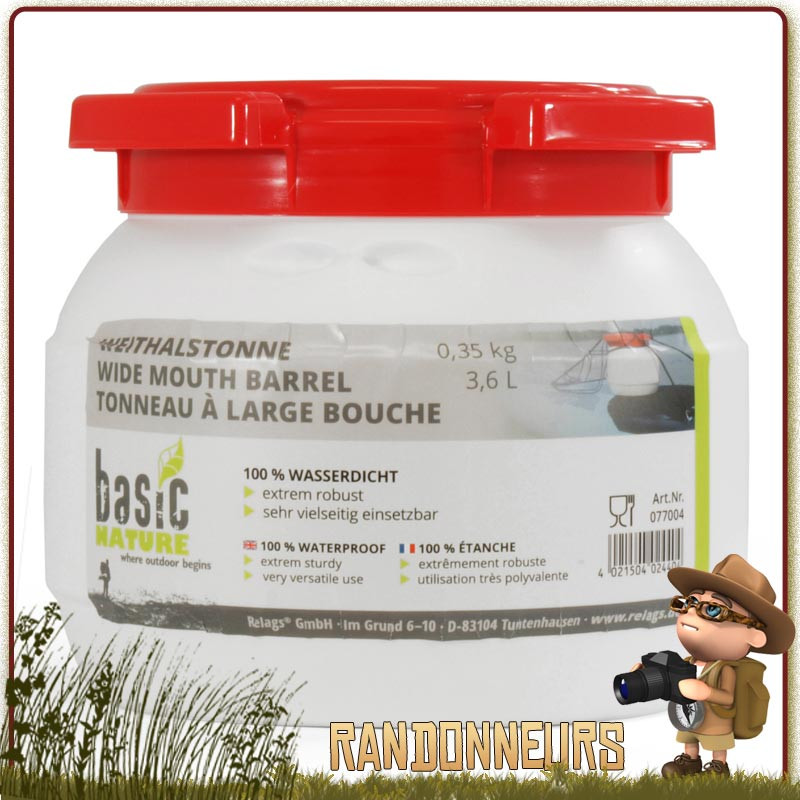 Touque Etanche 3.6 Litres Basic Nature de transport marine