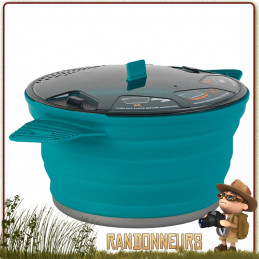 Casserole XPOT Small 140 cl Sea To Summit repliable ultra légère en silicone alimentaire sans bpa et fond aluminium