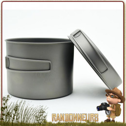 Popote Toaks Titane 1300ml Pot avec poêle pour la randonnée bivouac ultra light  avec couvercle poêle bushcraft trek