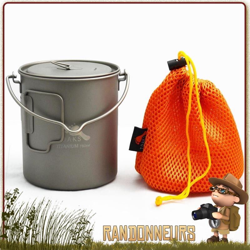 Casserole En Titane Toaks – Légère Et Robuste Pour Le Camping Et La Randonnée