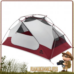 TENTE MSR ELIXIR 2 - Tente de randonnée légère et de camping nomade, pour deux personnes et utilisable sur trois saisons