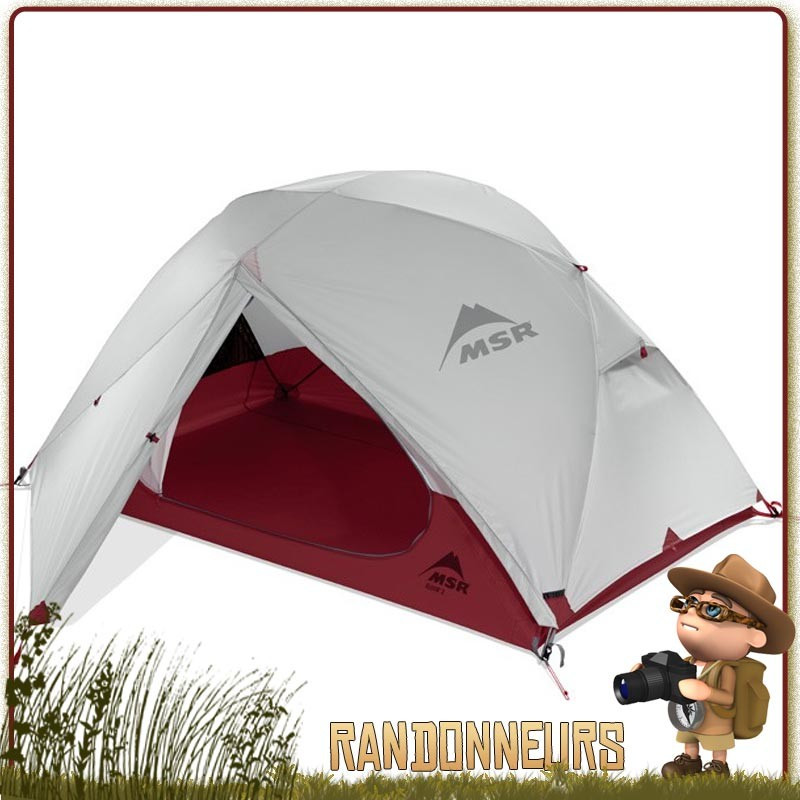 TENTE ELIXIR 2 MSR Grise trekking cyclo randonnée légère et spacieuse pour 2 places sur 3 saisons TENTE ELIXIR 2 MSR Grise trekking cyclo randonnée légère et spacieuse pour 2 places sur 3 saisons