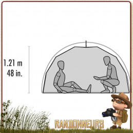 TENTE ELIXIR 4 MSR Grise - Tente de randonnée légère et de camping nomade, pour 4 personnes et utilisable sur trois saisons