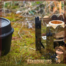 Le réchaud à bois Hobo Stove BK1 Petromax a été conçu pour la randonnée bushcraft survie nature