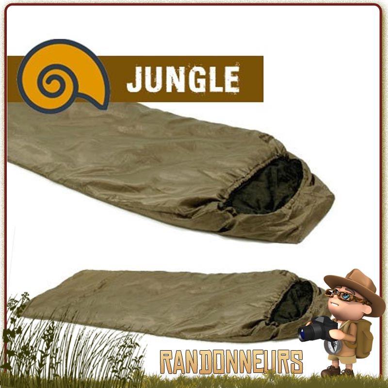 Sac de Couchage JUNGLE BAG SNUGPAK léger et campact pour un bivouac bushcraft par temps chaud