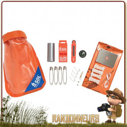 Survival Tool Kit Fosco 10 en 1 kit de survie randonnée complet