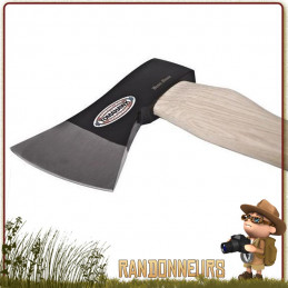 Hache Bushcraft Trail Boss Cold Steel, ultra robuste, manche en bois, longueur totale 69 cm