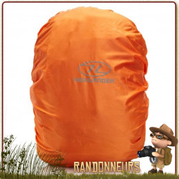 Couvre Sac à Dos 60 à 70 Litres Étanche Orange Highlander protection de votre sac à dos par mauvais temps