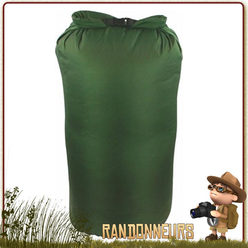 Sac Étanche 4 Litres VERT OLIVE Highlander - Sac nylon étanche de 4 Litre Highlander, Nylon 190T enduit PU