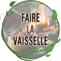 faire la vaiselle campement bushcraft nettoyage suie feu de bois popote inox bushcraft bassine pliante camping randonnée